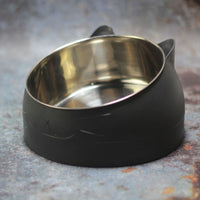 HKM-2927293 Elevated Oblique-Mouth Pet Bowl for Comfortable Eating and Easy Cleaning