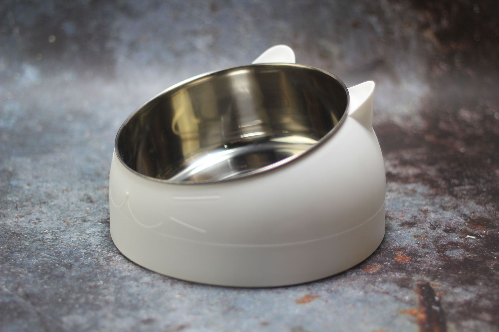 HKM-2927293 Elevated Oblique-Mouth Pet Bowl for Comfortable Eating and Easy Cleaning