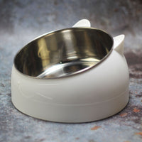 HKM-2927293 Elevated Oblique-Mouth Pet Bowl for Comfortable Eating and Easy Cleaning