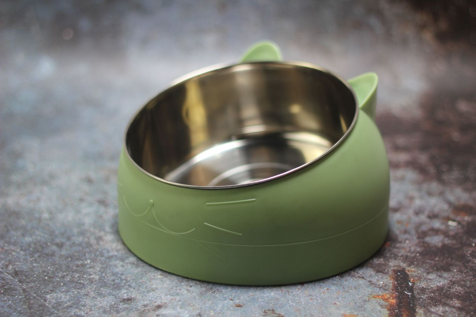 HKM-2927293 Elevated Oblique-Mouth Pet Bowl for Comfortable Eating and Easy Cleaning