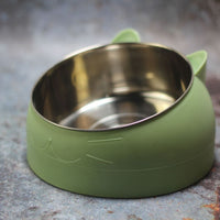 HKM-2927293 Elevated Oblique-Mouth Pet Bowl for Comfortable Eating and Easy Cleaning