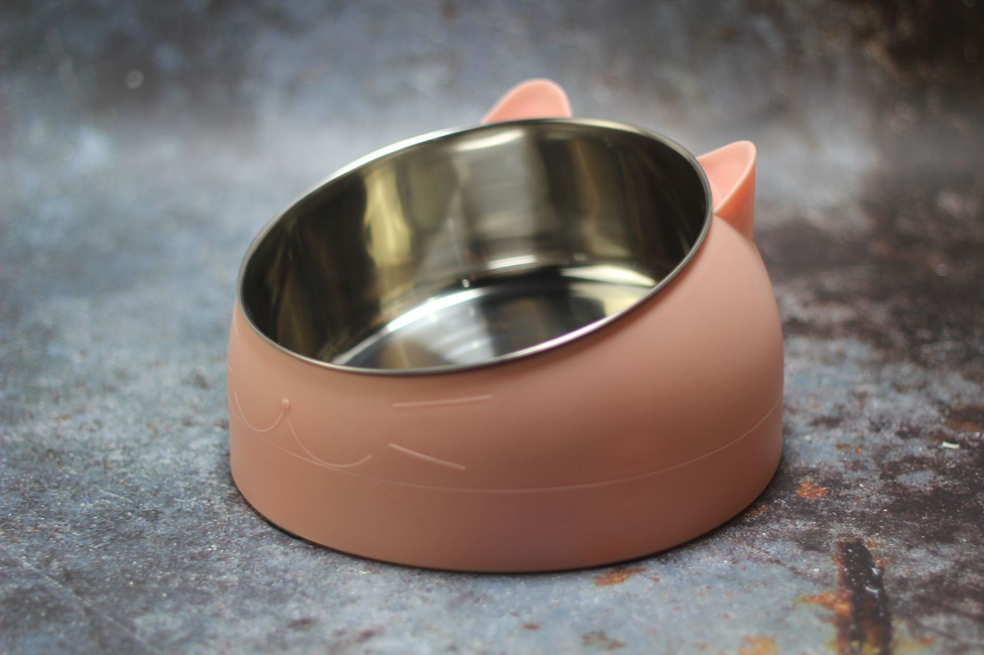 HKM-2927293 Elevated Oblique-Mouth Pet Bowl for Comfortable Eating and Easy Cleaning