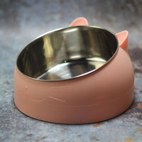 HKM-2927293 Elevated Oblique-Mouth Pet Bowl for Comfortable Eating and Easy Cleaning