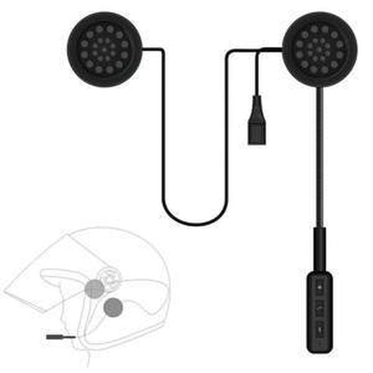 HKM-292755 Bluetooth Motorcycle Helmet Headset with Hands-free Microphone and Music Streaming