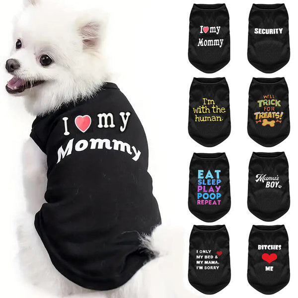 HKM-2927677 Breathable Summer Cartoon Pet Vest for Cats - Multiple Colors and Sizes Available