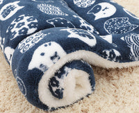HKM-2928957 Padded Flannel Dog Mat for Comfort and Warmth in Various Cute Patterns