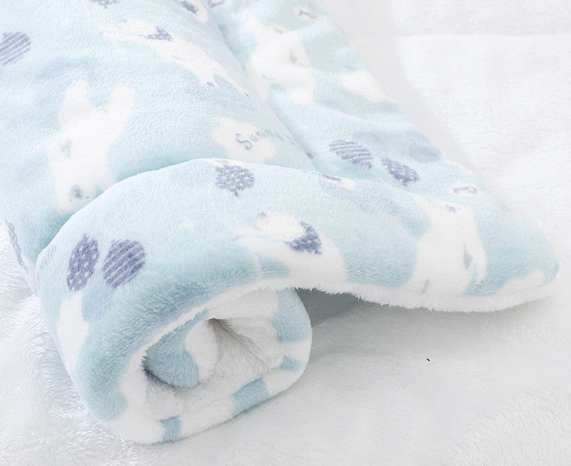 HKM-2928957 Padded Flannel Dog Mat for Comfort and Warmth in Various Cute Patterns