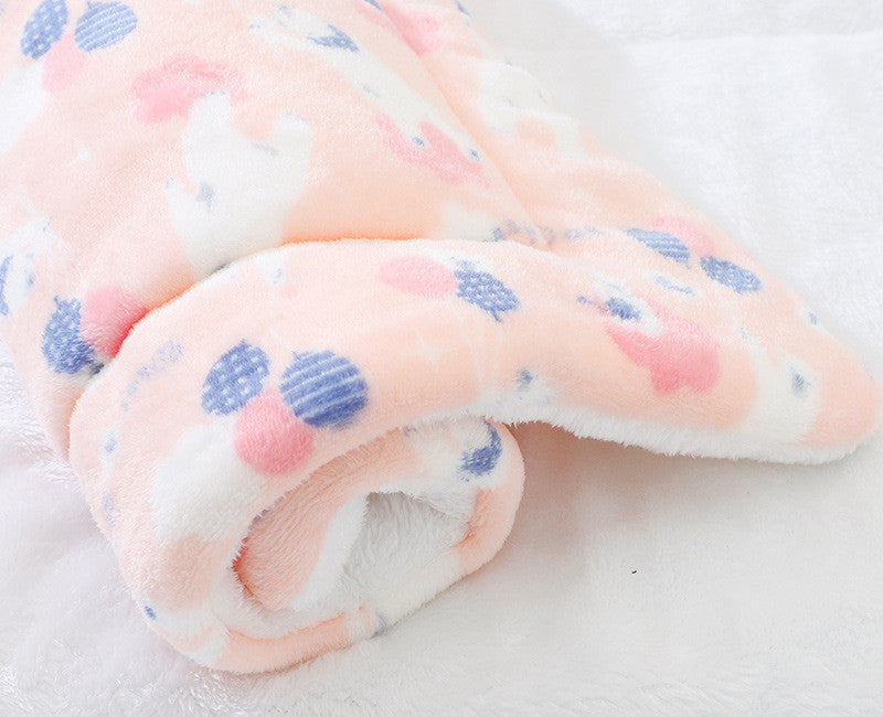 HKM-2928957 Padded Flannel Dog Mat for Comfort and Warmth in Various Cute Patterns