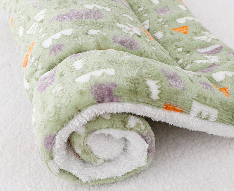 HKM-2928957 Padded Flannel Dog Mat for Comfort and Warmth in Various Cute Patterns