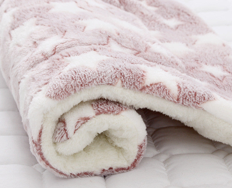 HKM-2928957 Padded Flannel Dog Mat for Comfort and Warmth in Various Cute Patterns