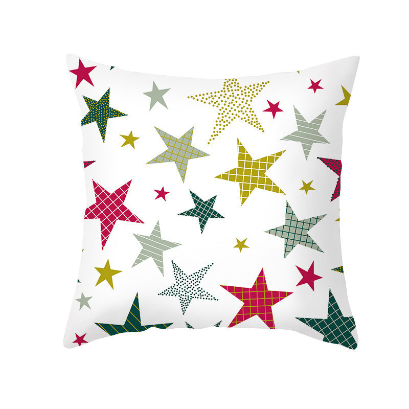 HKM-292947 Cartoon Print French Velvet Cushion Cover, 45x45cm, Fleece Material, PP Cotton Filling
