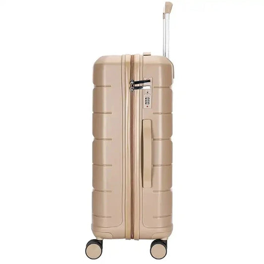 HKM-292947 Durable PP Shell Carry-On Trolley Luggage Set in 20", 24", and 28" Sizes for Outdoor Travel