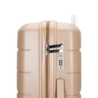HKM-292947 Durable PP Shell Carry-On Trolley Luggage Set in 20", 24", and 28" Sizes for Outdoor Travel