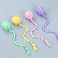 HKM-2930365 Interactive Cat Toy Ball with Rope and Bell for Kittens