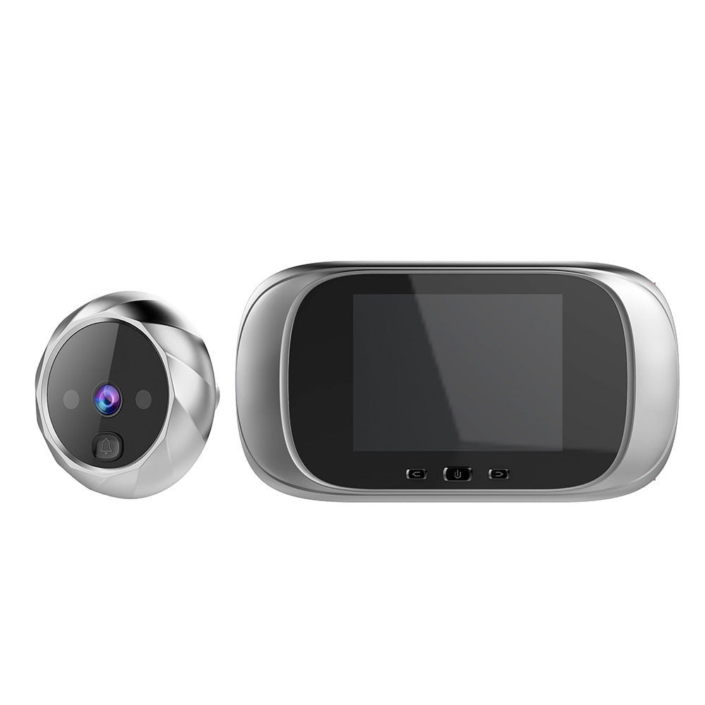 HKM-293395 Intelligent Visual Cat Eye Door Mirror with Infrared Night Vision and Photo Function, 2.8-Inch LCD Display