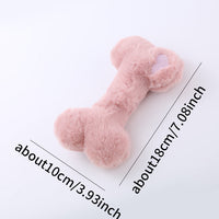 HKM-2936125 Interactive Love Bone Plush Dog Toy for Dental Health and Chewing Fun