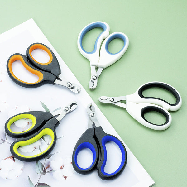 HKM-2936637 Nail Scissors for Cats and Dogs - Compact Pet Nail Clippers in Assorted Colors