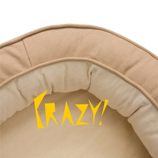 HKM-2936893 Orthopedic Waterproof Dog Kennel - Removable & Washable for All Seasons, Available in Khaki (M, L, XL)