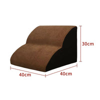 HKM-2937021 Wooden Pet Stairs for Dogs - Removable and Washable Bed Steps