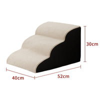 HKM-2937021 Wooden Pet Stairs for Dogs - Removable and Washable Bed Steps