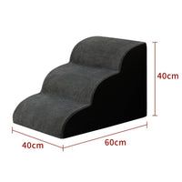 HKM-2937021 Wooden Pet Stairs for Dogs - Removable and Washable Bed Steps
