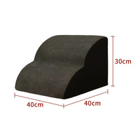 HKM-2937021 Wooden Pet Stairs for Dogs - Removable and Washable Bed Steps