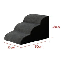 HKM-2937021 Wooden Pet Stairs for Dogs - Removable and Washable Bed Steps