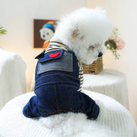 HKM-2937277 Heart-Shaped Vintage Dog Suspender Pants for Small to Extra Large Pets