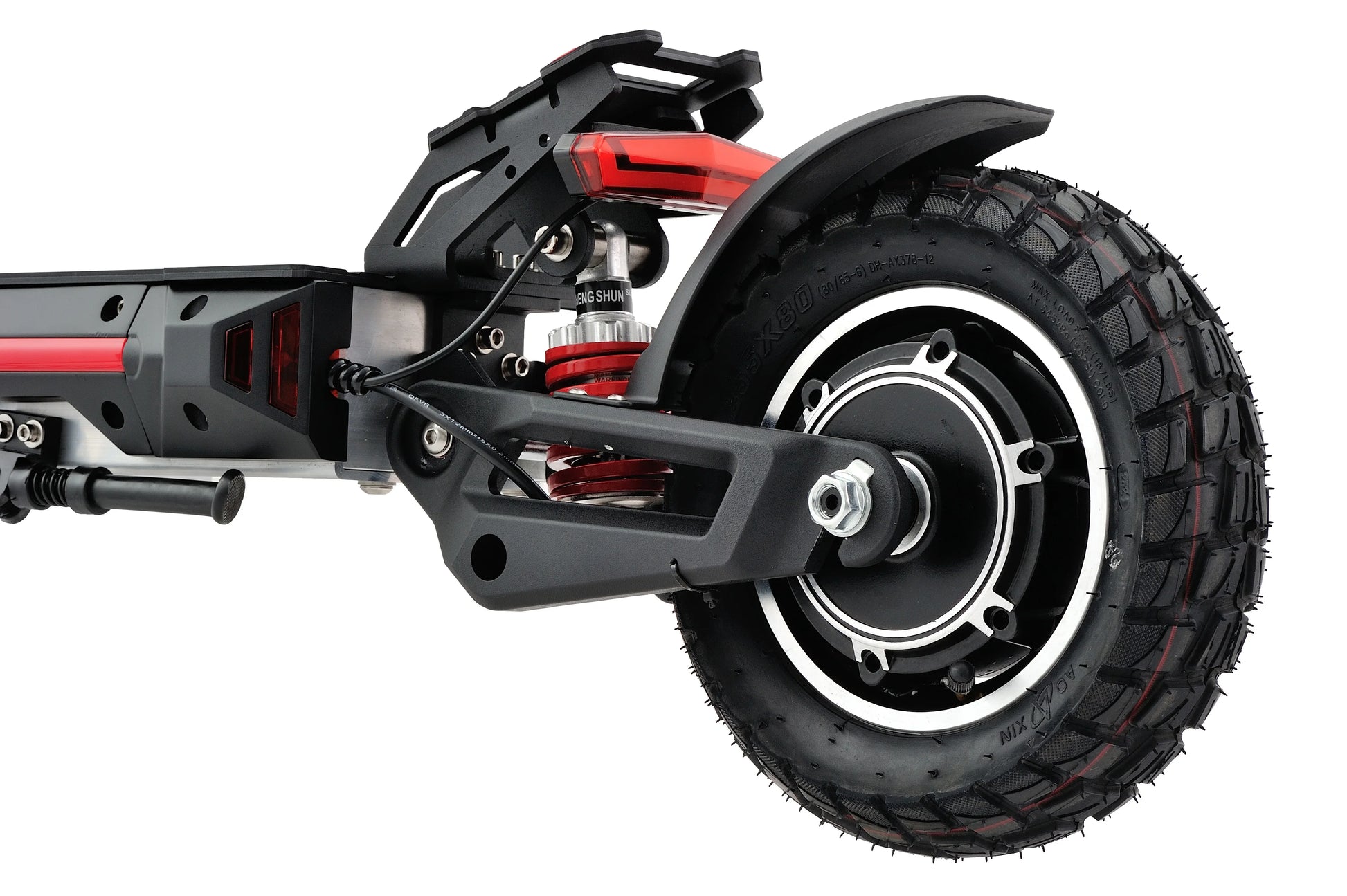 HKM-293907 10 Inch Dual Motor Electric Scooter with 30-50 Km/h Speed and 30-40 KM Range, Foldable Design, Available in Red and Blue