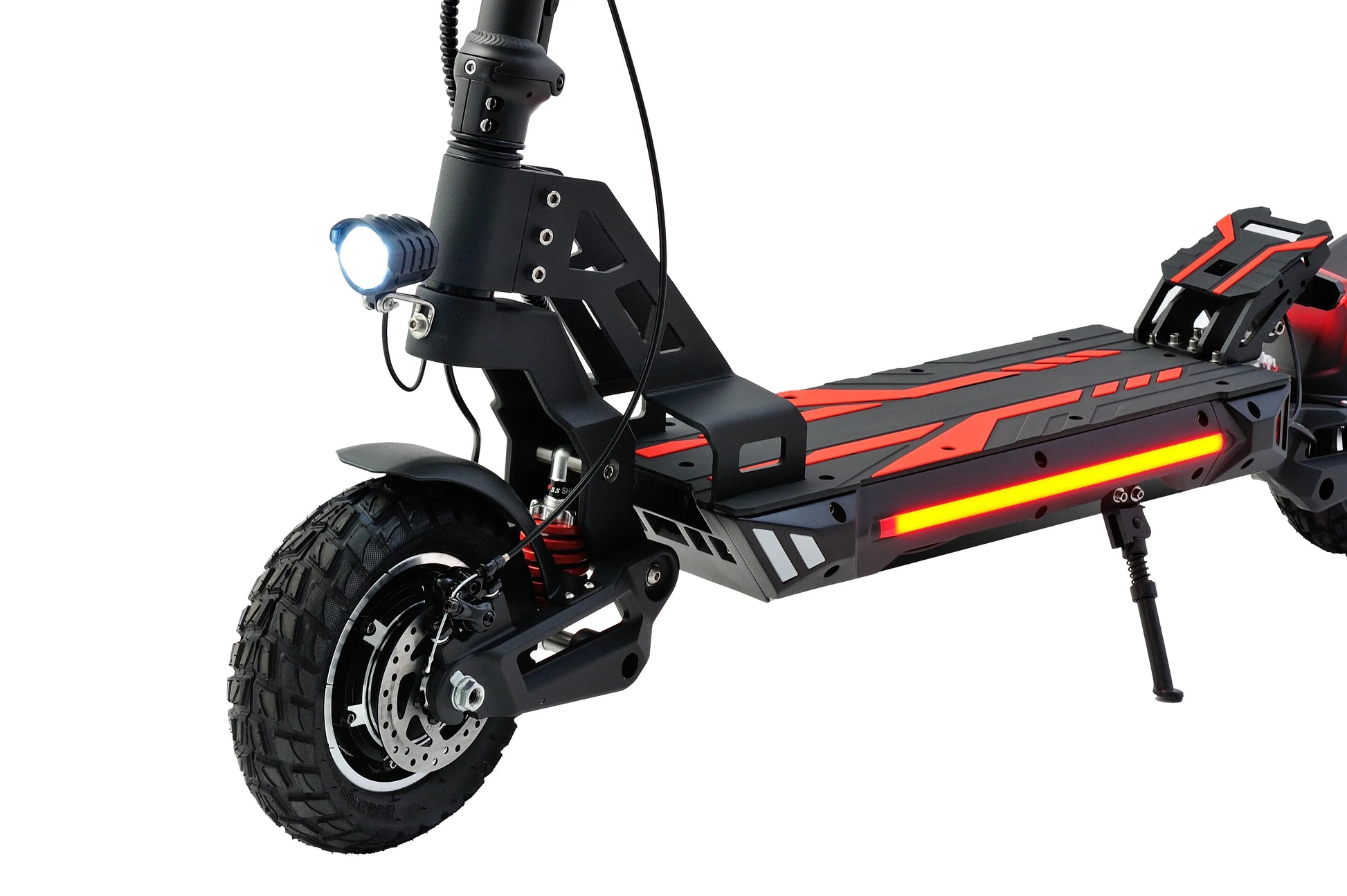 HKM-293907 10 Inch Dual Motor Electric Scooter with 30-50 Km/h Speed and 30-40 KM Range, Foldable Design, Available in Red and Blue