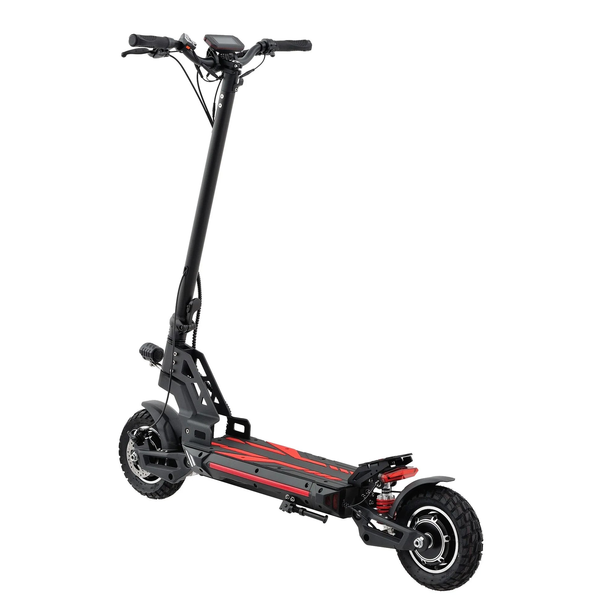 HKM-293907 10 Inch Dual Motor Electric Scooter with 30-50 Km/h Speed and 30-40 KM Range, Foldable Design, Available in Red and Blue