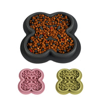 HKM-2940093 Silicone Non-Slip Pet Licking Pad for Dogs and Cats - Slow Feeding Bowl Mat, 19cm x 21cm