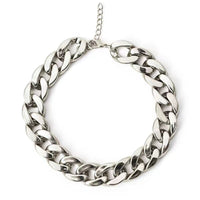 HKM-2940605 Cat Collar with Golden Chain Ornament and Glasses Accessory