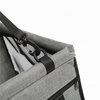 HKM-2940861 Grey Car Pet Luggage Bag with Safety Straps for Comfortable Travel and Protection from Bumps