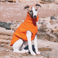 HKM-2940989 Winter Polar Fleece High Collar Vest for Italian Greyhound & Whippet Dog