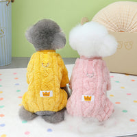 HKM-2944189 Cozy Arctic Twist Fleece Dog Jacket for All Sizes