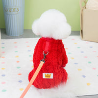HKM-2944189 Cozy Arctic Twist Fleece Dog Jacket for All Sizes