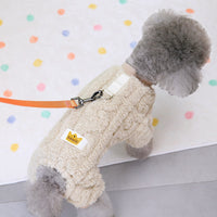 HKM-2944189 Cozy Arctic Twist Fleece Dog Jacket for All Sizes