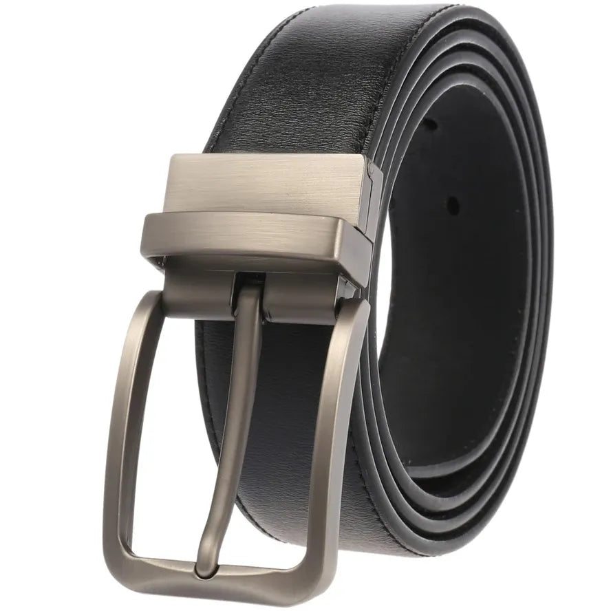 HKM-294419 Rotatable Classic Pin Buckle Leather Belt for Men - Model LY35-ZZ4020-3