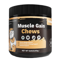 HKM-2944445 Premium Muscle Gain Chews for Dogs - High Protein Soft Chews for All Breeds