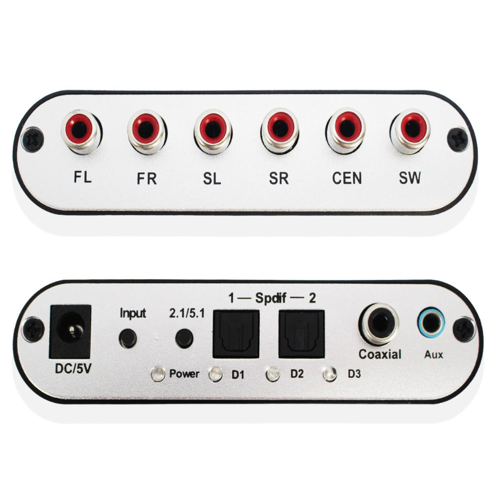 HKM-294547 5.1 Channel Dolby AC-3 Digital to Analog Audio Decoder with Optical and Coaxial Inputs