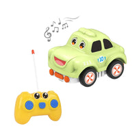 HKM-294675 Rechargeable Cartoon Remote Control Car with Lights for Kids, Indoor/Outdoor Mini Vehicle, 1:24 Scale