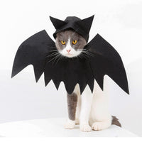 HKM-2948541 Halloween Pet Bat Wings for Cats and Dogs - Soft Felt Cloth Costume, Available in Multiple Sizes