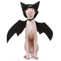 HKM-2948541 Halloween Pet Bat Wings for Cats and Dogs - Soft Felt Cloth Costume, Available in Multiple Sizes