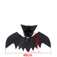 HKM-2948541 Halloween Pet Bat Wings for Cats and Dogs - Soft Felt Cloth Costume, Available in Multiple Sizes