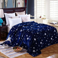 HKM-294867 Cozy Landscape Flannel Blanket in Various Sizes and Colors