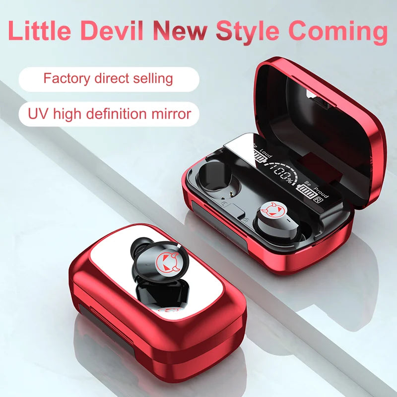 HKM-294867 M23 Waterproof In-Ear Earbuds with LED Display and Touch Control for Sports and Gaming