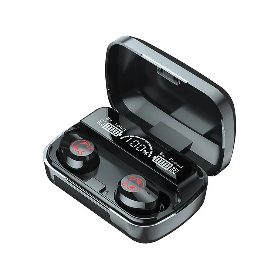 HKM-294867 M23 Waterproof In-Ear Earbuds with LED Display and Touch Control for Sports and Gaming