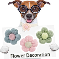 HKM-2951613 Floral Small Dog Collar with Bell - Adjustable and Comfortable for Girls