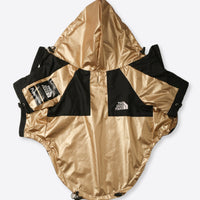 HKM-2951741 Large Dog Raincoat Shell Jacket - Windproof and Rainproof in Gold, Available in Multiple Sizes (S-5XL)